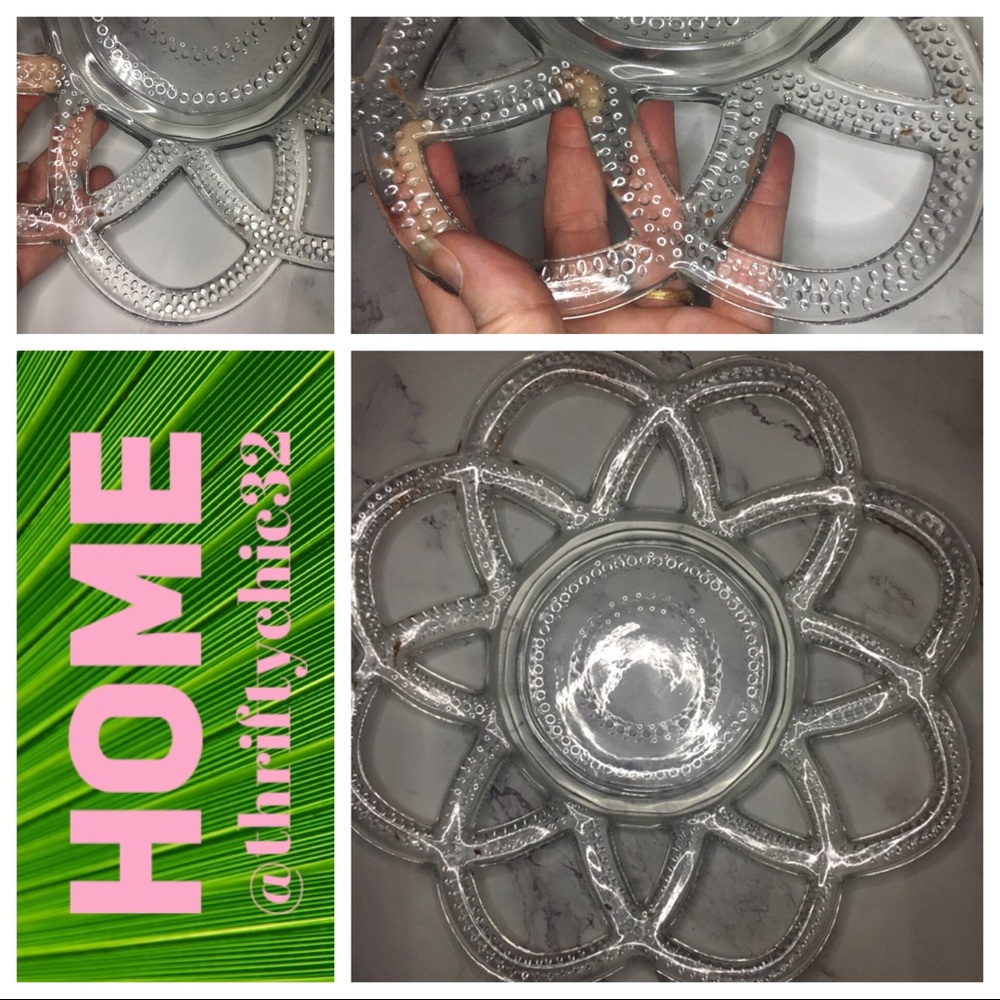 Vintage Decorative Glass Pretzel Plate